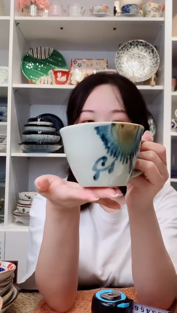 陶瓷【微瑕】南安唐草冰裂纹马克杯