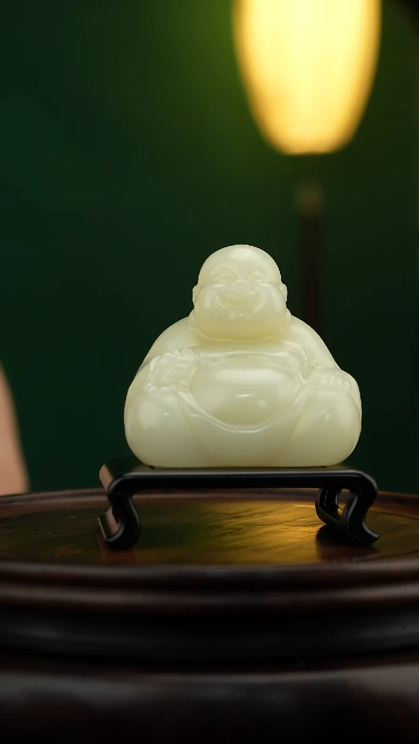 玉【弥勒】天然玉石手把件