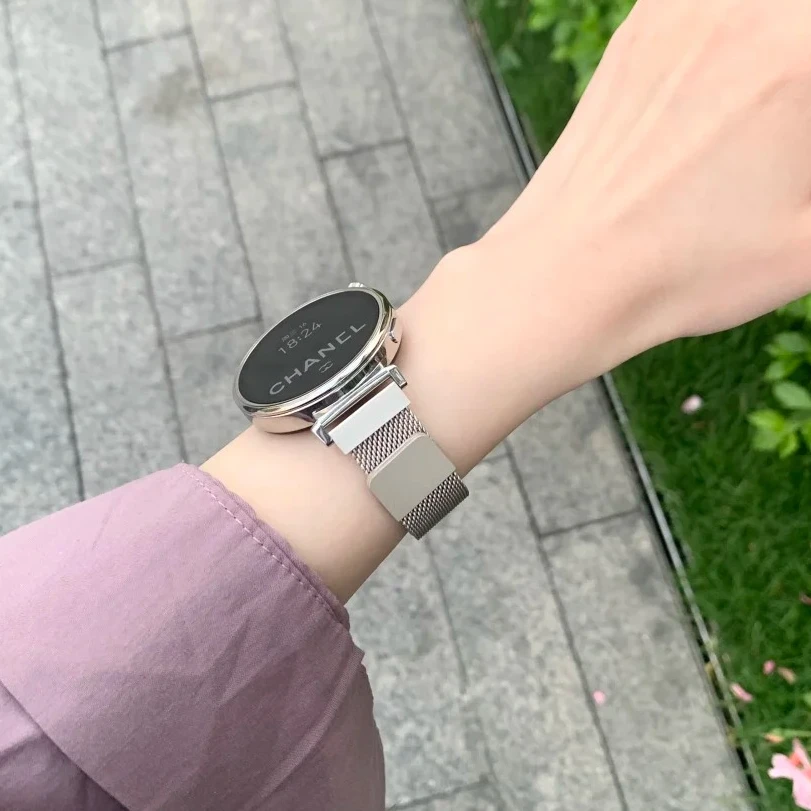 适用华为gt5手表gt4表带watch5/4/3pro米兰尼斯透气钢带高级简约