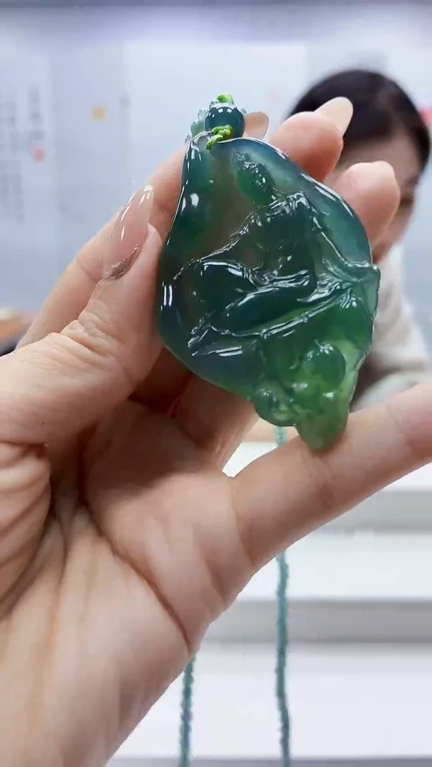 未镶嵌定制翡翠3099ty-毛货挂件5