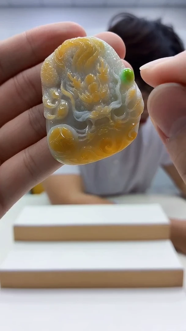 未镶嵌定制翡翠5145bb-毛货挂件7