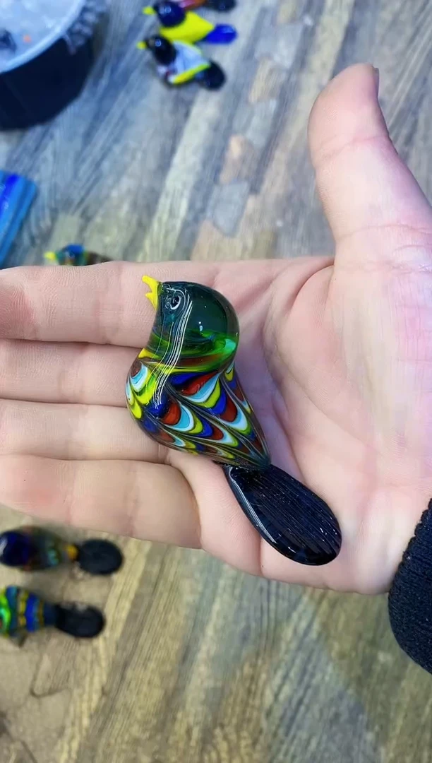 【闪购商品】琉璃手工艺品绿鸟