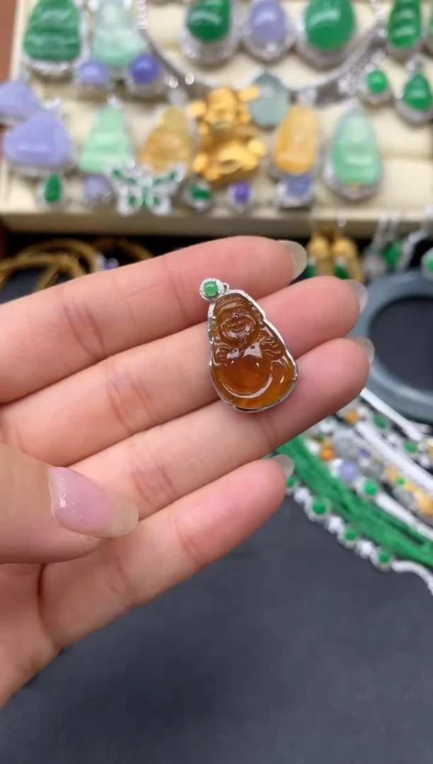 【闪购商品】翡翠颈饰18K金镶嵌181-中国好珍宝