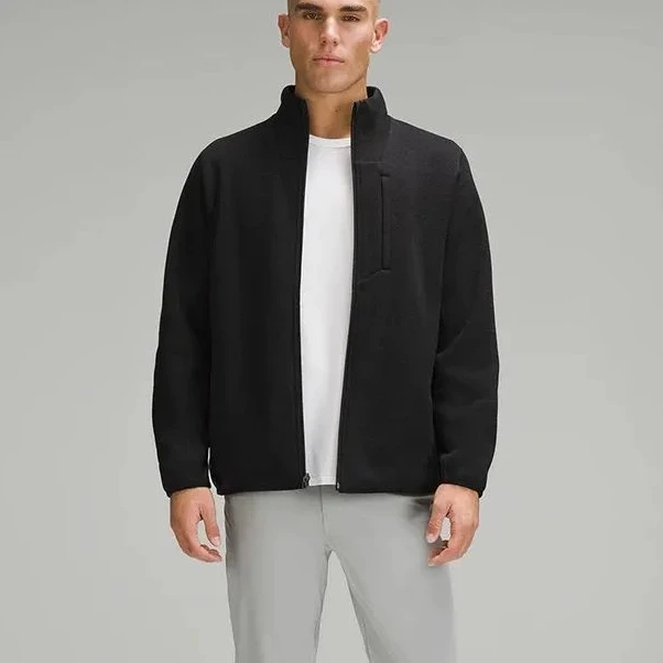 立领设计！春季户外！男士运动立领夹克立裁保暖外套上衣中间层2312