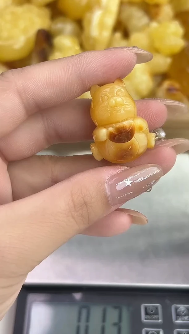 裸石琥珀未镶嵌天然琥珀蜜蜡吊坠