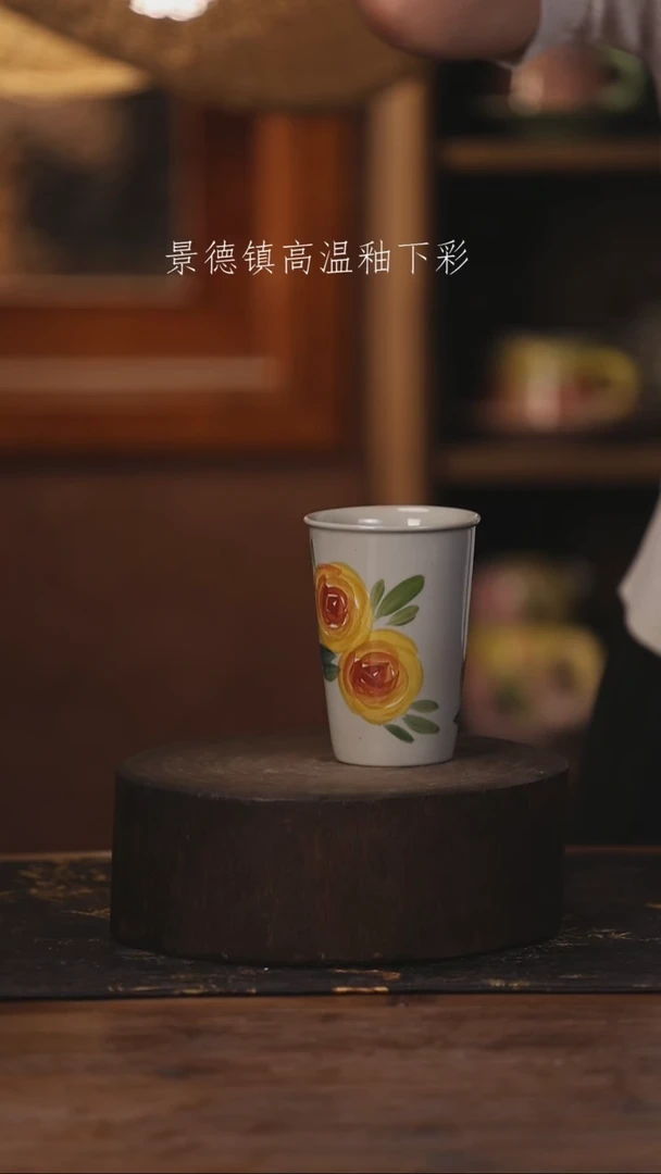 陶瓷景德镇高温釉下手绘陶瓷210