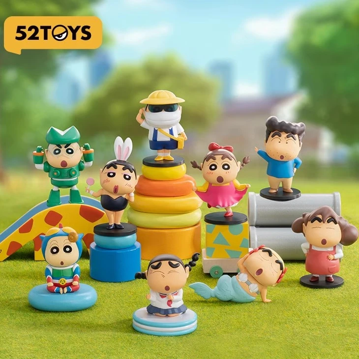 【52TOYS】蜡笔小新搞怪cos系列盲盒潮玩手办动漫经典节日礼物