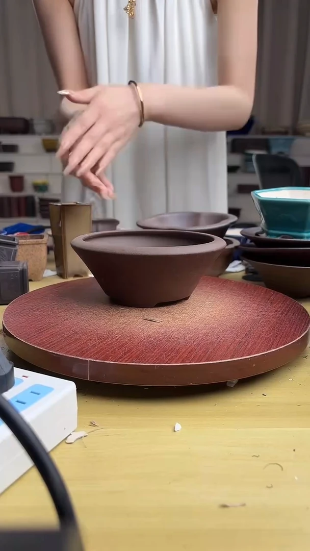 紫砂花盆紫砂花盆微瑕