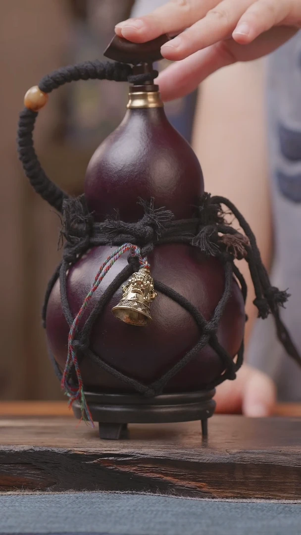 1434号精品大漆葫芦防腐防渗装水茶酒