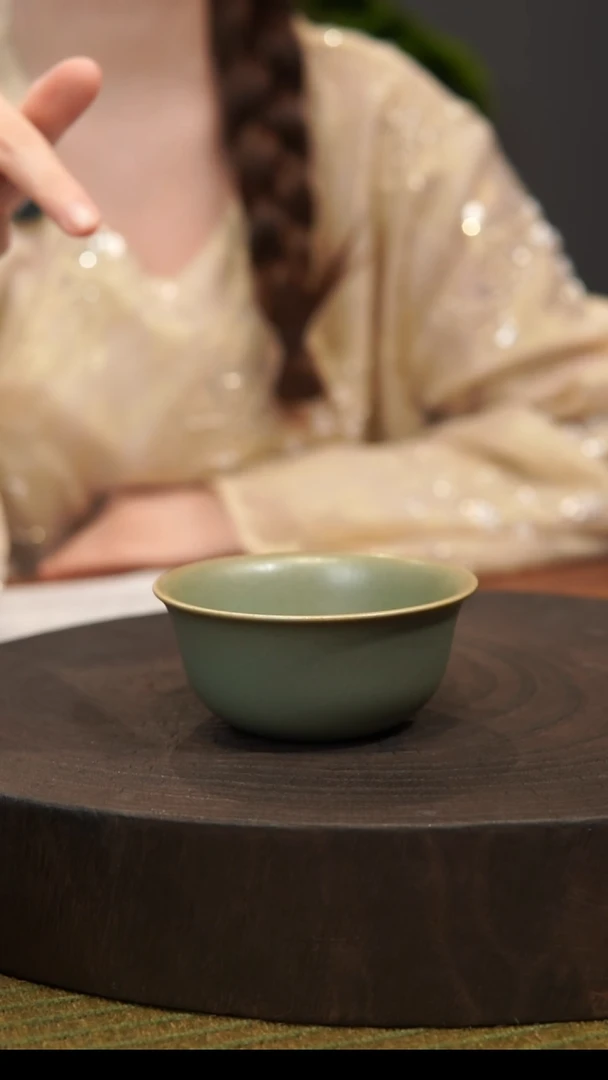 杯子砼*品鸡缸杯  汝州原产地  原矿老釉  带底款