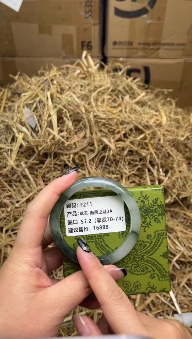 未镶嵌手镯石英质玉F211-57.2