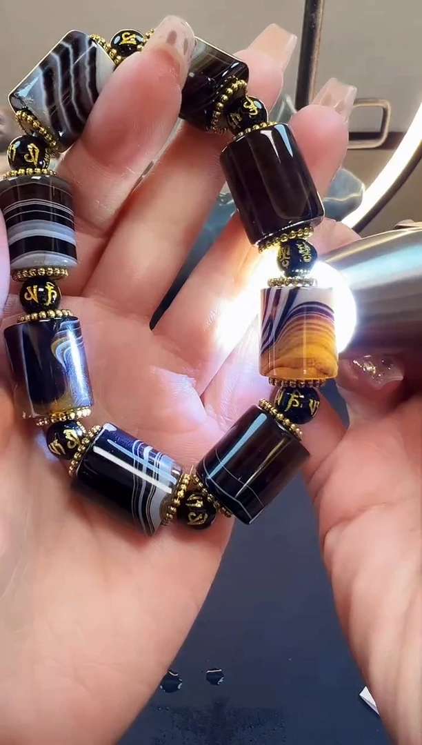 【闪购商品】玛瑙/玉髓手链未镶嵌老龙王手串