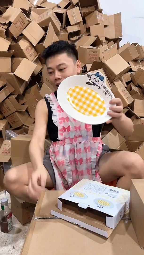 瓷片原盒小八餐盘