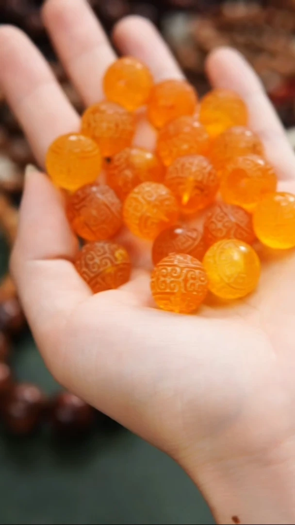 藤类手串/手链天然密/蜡珀15MM随机发一粒