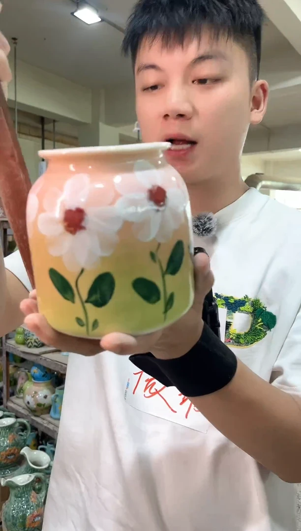 陶瓷无孔 24-215 口径8高度12 微瑕一个