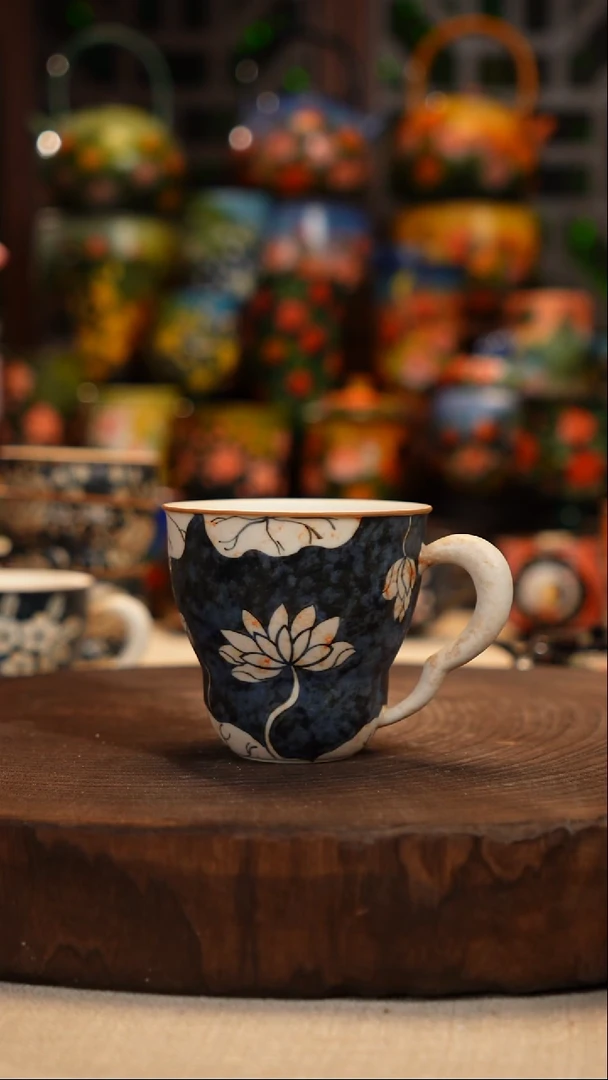 陶瓷 油画釉下彩手绘