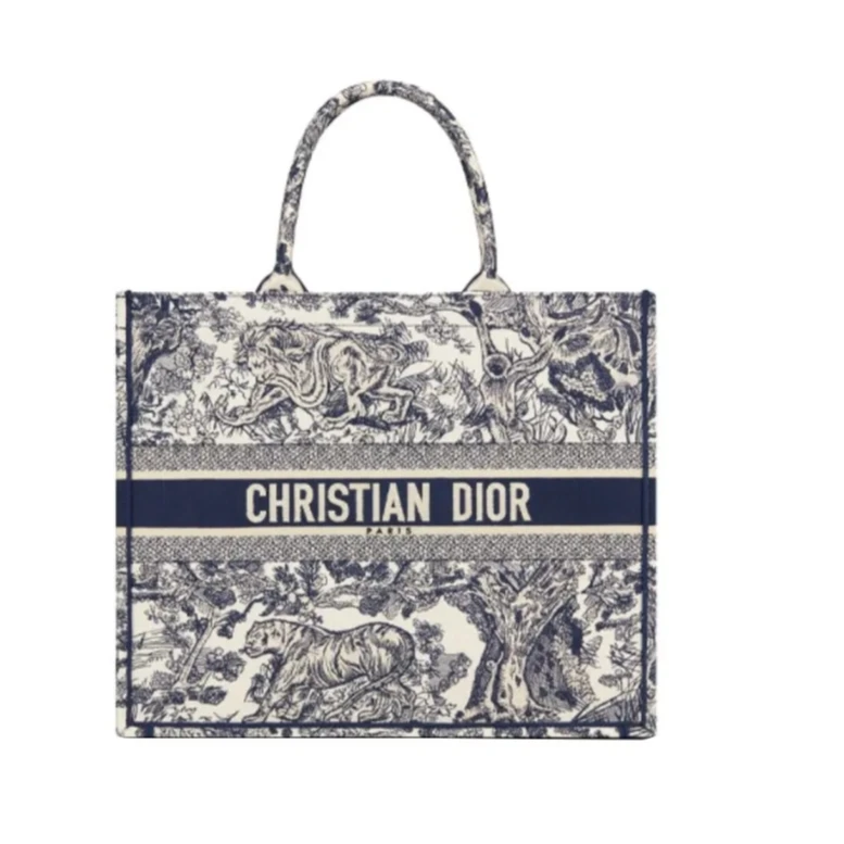 99新 DIOR/迪奥 迪奥动物园托特手提包