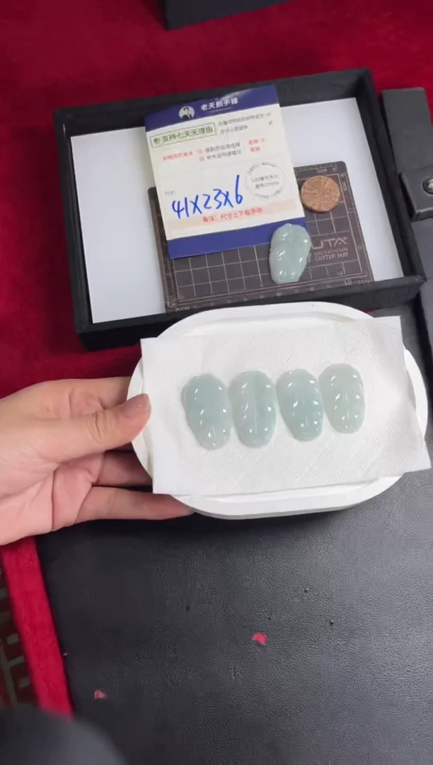 【闪购商品】翡翠挂件未镶嵌叶子FL05配绳/多样性发其一ZBCP