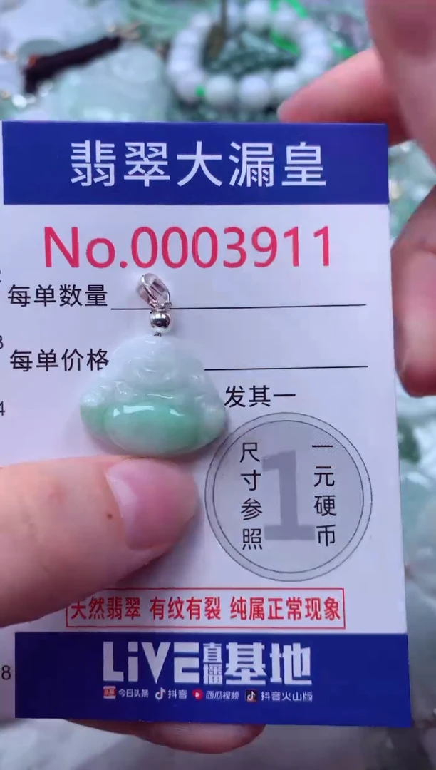 吊坠(不含链)未镶嵌翡翠3911