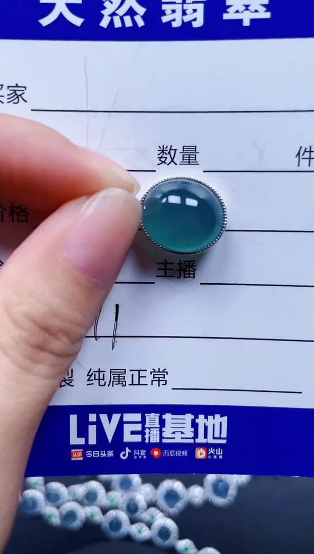 颈饰银S925镶嵌翡翠771