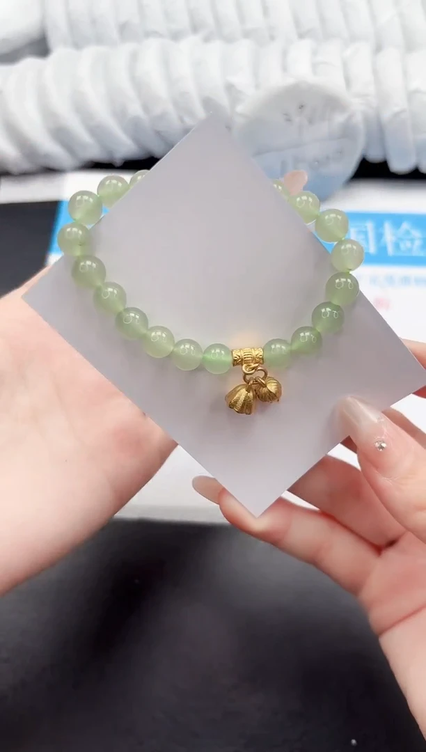 手镯石英质玉未镶嵌荷花