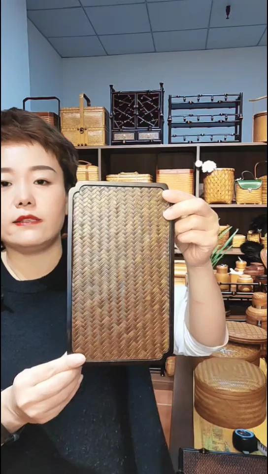 精编席面壶承茶盘楠竹