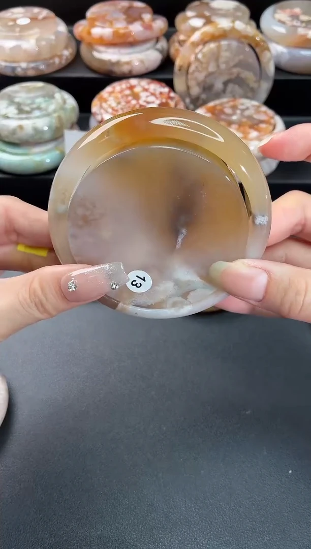 手镯玛瑙/玉髓未镶嵌石英质玉66圈(赠送镯心)圈口建议拍大