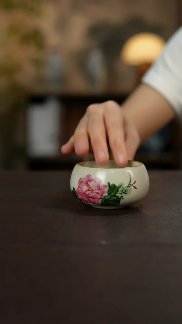 杯景德镇陶瓷杯碗柴烧多人