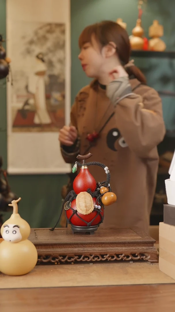 【闪购商品】231号精品天然大漆工艺防渗内胆酒葫芦~