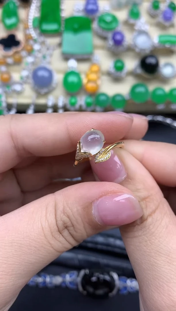 【闪购商品】翡翠戒指18K金镶嵌230-中国好珍宝