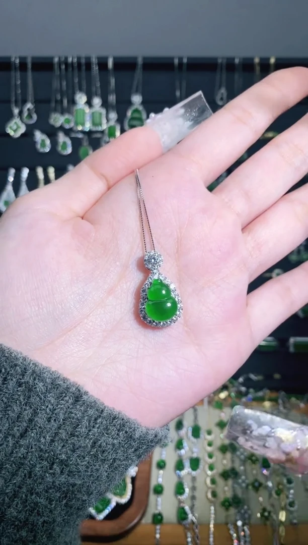 【闪购商品】翡翠颈饰银S925镶嵌多样性