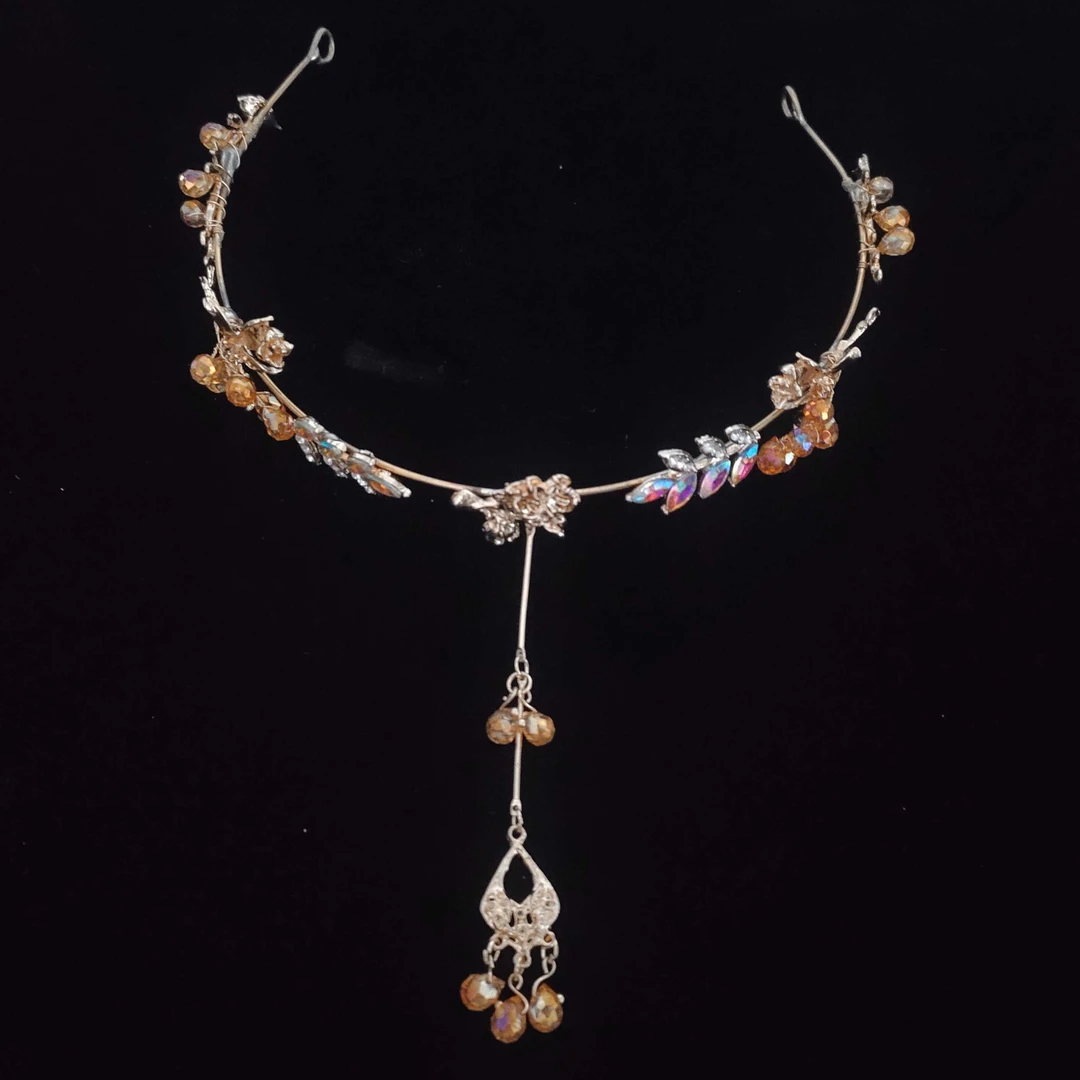 新款金色中式百搭【发箍】新娘饰品Q03