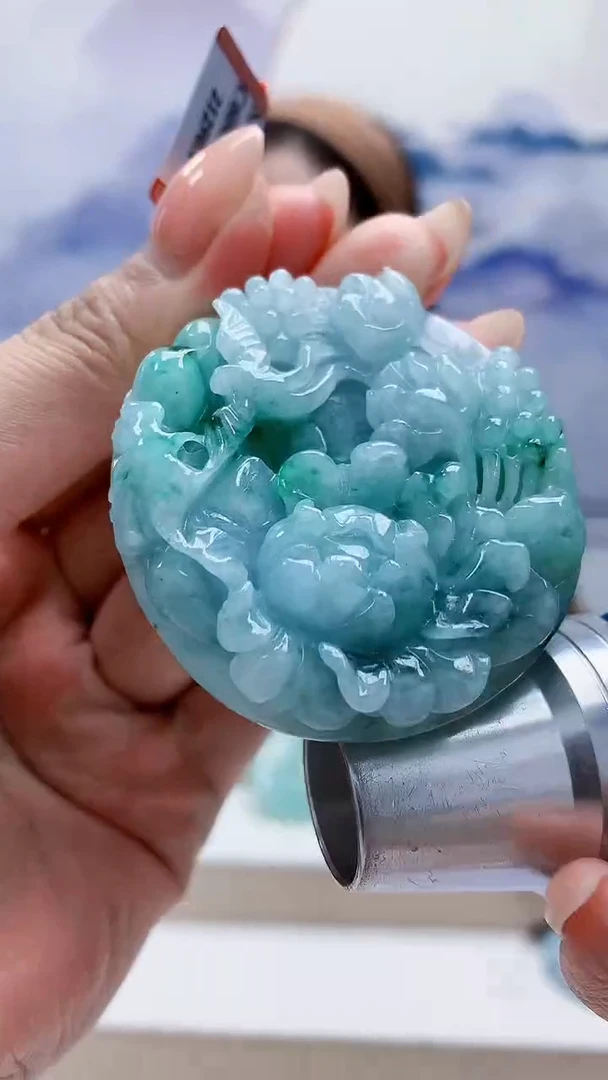 未镶嵌定制翡翠4852MM-毛货挂件116