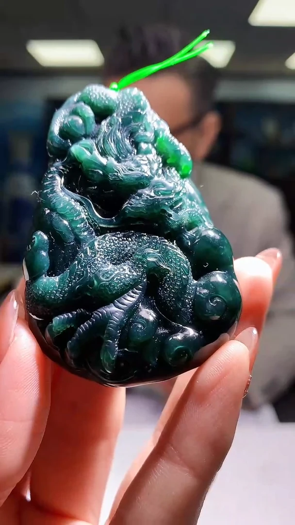 【闪购商品】定制翡翠未镶嵌1023hm-毛货挂件36