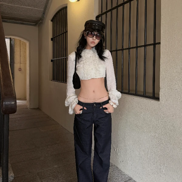 时尚套装高腰修身内搭时尚显瘦短裤上衣针织短款百搭秋冬时尚百搭