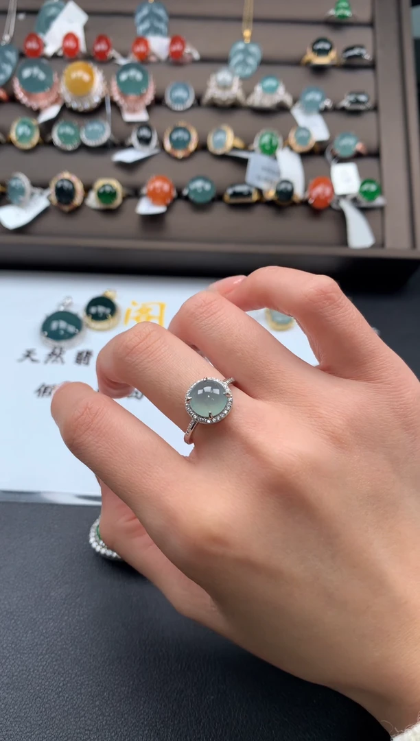 【闪购商品】翡翠戒指银S925镶嵌312121212121212312