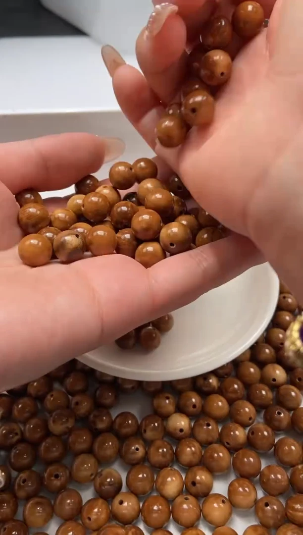 檀香木散珠w988库*克10mm*5颗