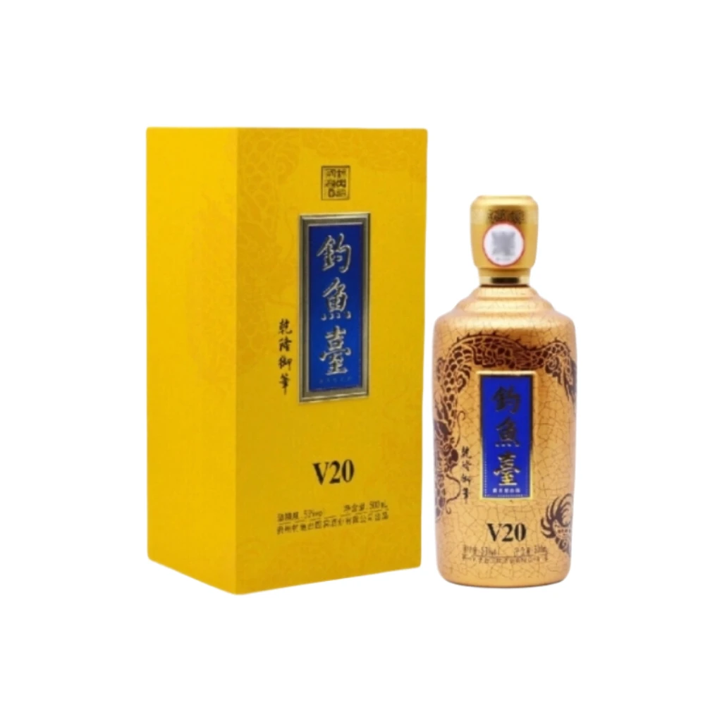 钓鱼台乾隆御笔V20 53度500ml*1瓶 酱香型白酒