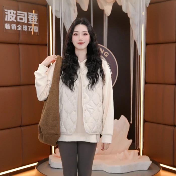 波司登2025春季新款商场同款女时尚休闲轻薄居家外穿羽绒服马甲