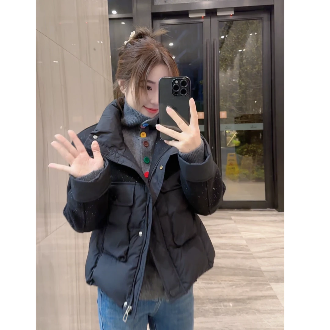 奈奈妮【星夜暖梦】短款棉服外套秋冬保暖洋气百搭8769