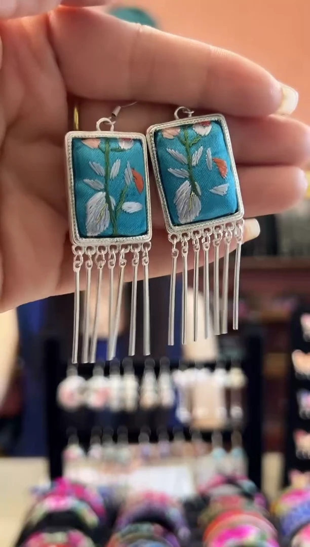 织绣艺枝独绣老绣饰品139