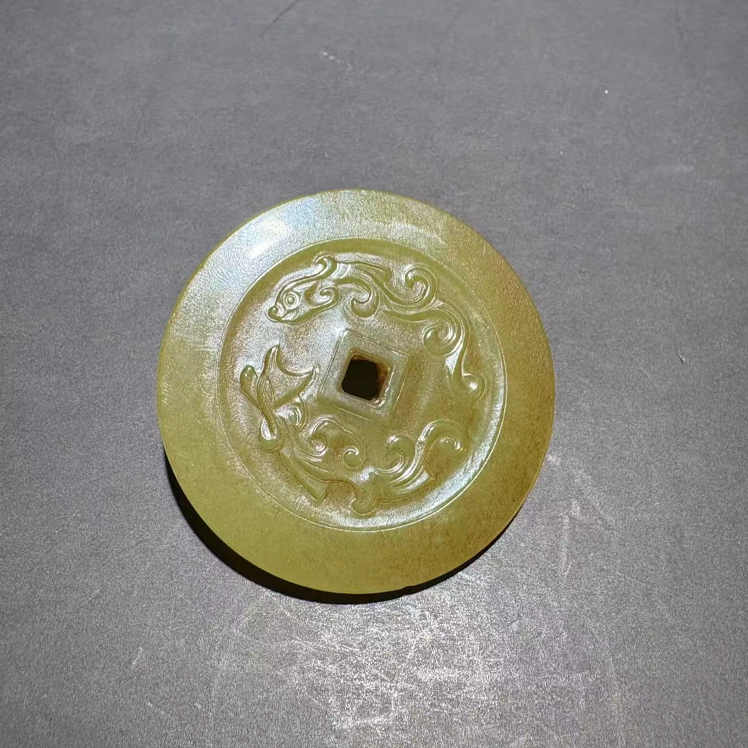 LOT8043和田玉龙凤纹佩玉传承珍品