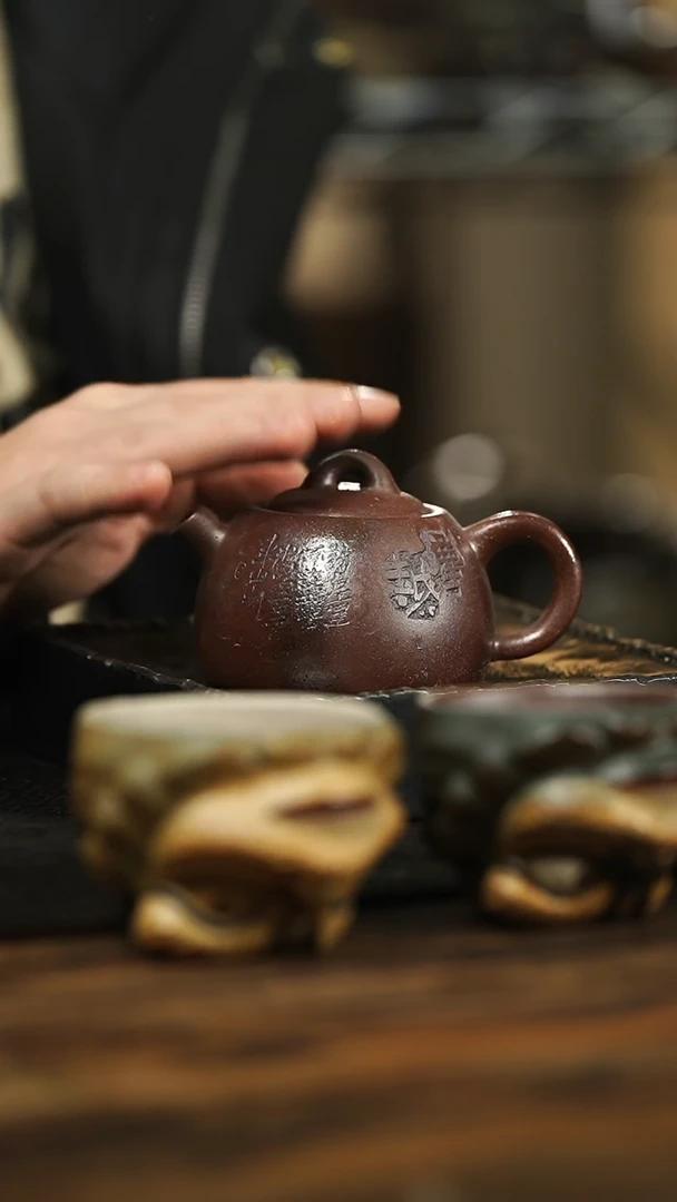 【闪购商品】紫砂茶杯37号紫砂柴烧