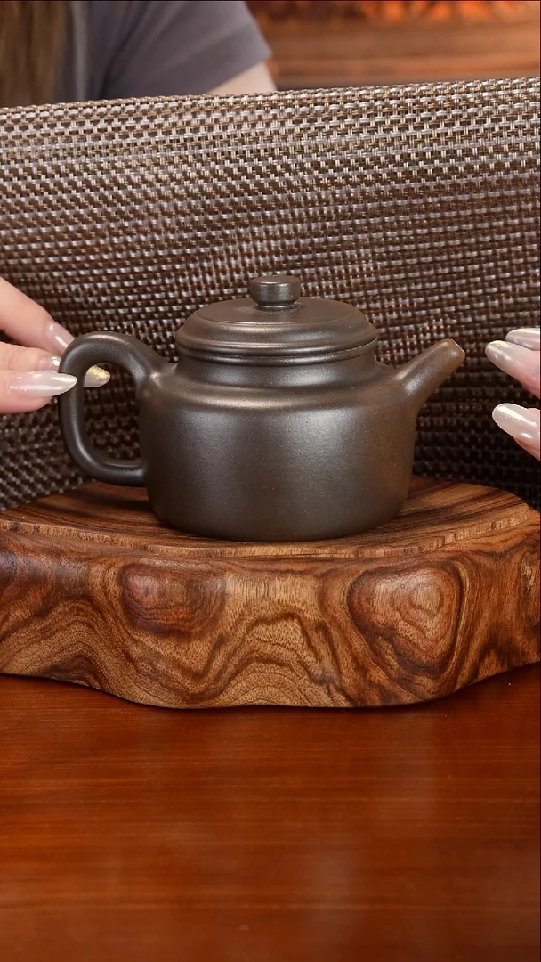 茶壶紫砂德钟 柴烧   全手工制