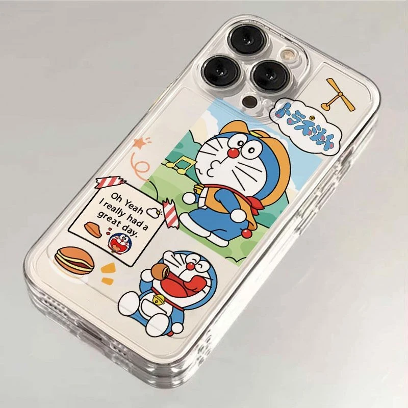 铜锣哆啦A梦适用苹果13手机壳软iphone16pro/15小米/vivo华为oppo