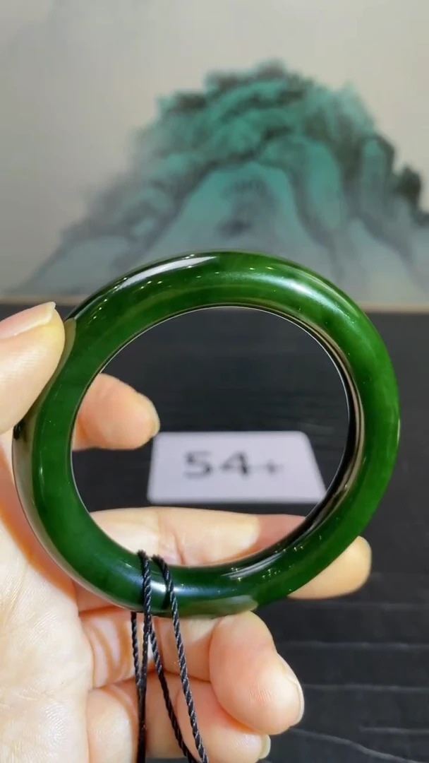 未镶嵌手镯和田玉（碧玉）蛇****）54+