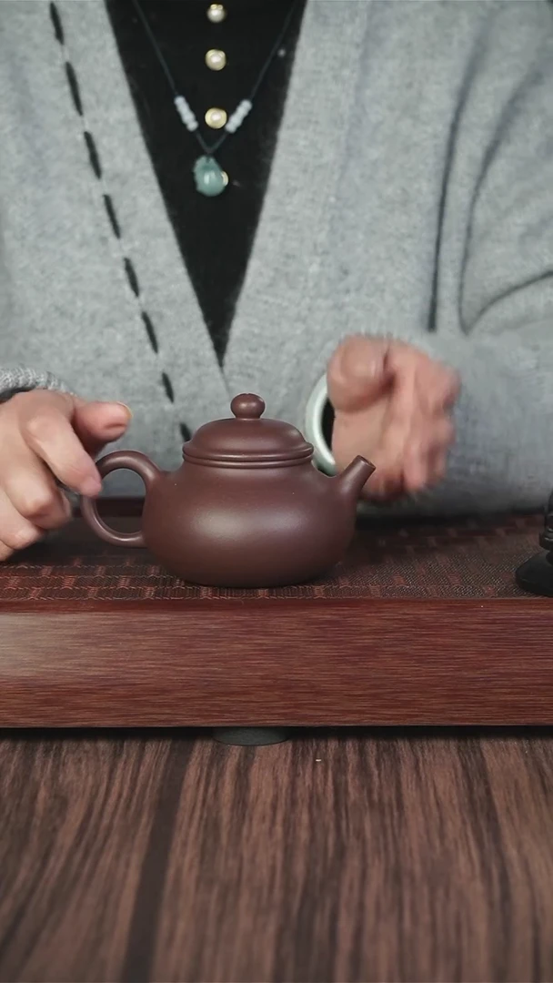 【闪购商品】紫砂茶壶ly  紫泥 容天