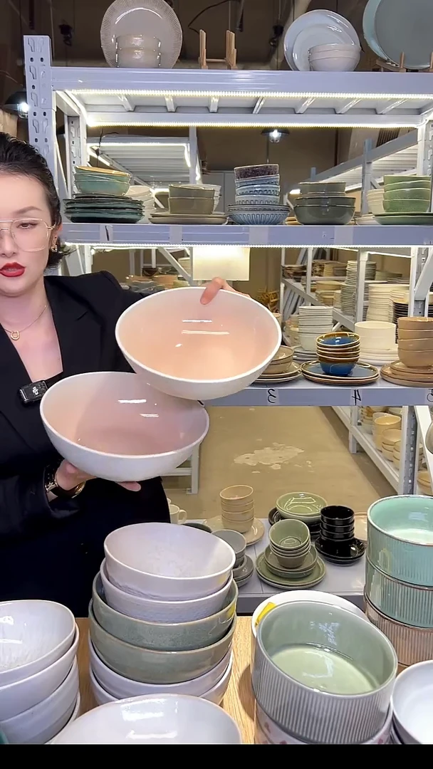 瓷272外贸尾货高温釉下彩陶瓷餐具默认微瑕