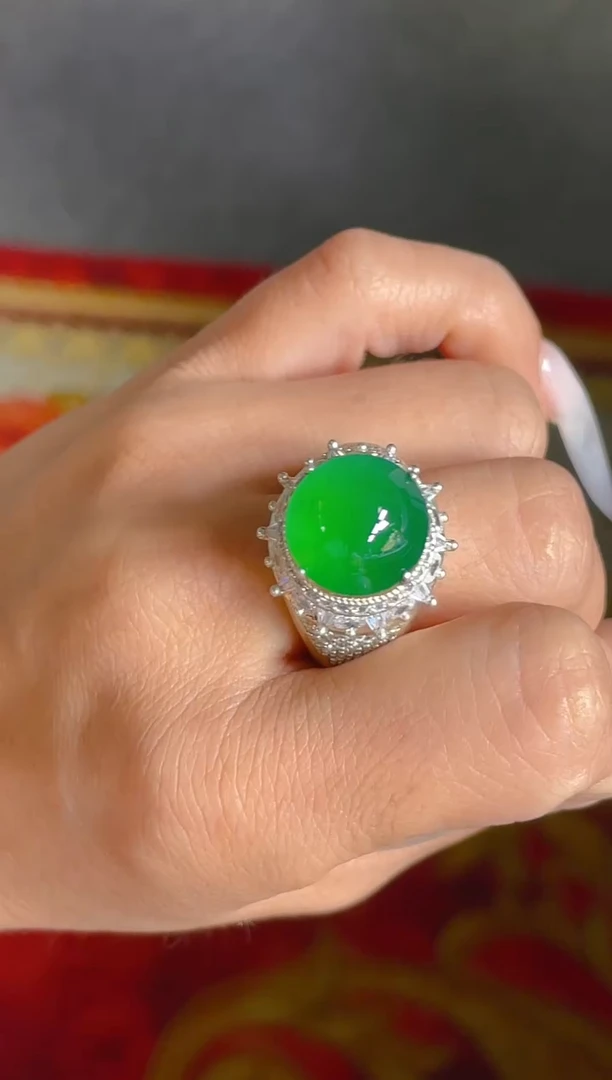 未镶嵌定制翡翠天然翡翠蛋面57