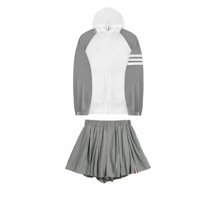 连帽防晒衣夏季薄款高级感休闲户外防晒套装JR-24106